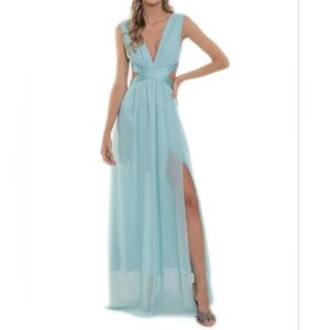 NWT BCBG MAXAZRIA  JULIANNE FRONT SLIT GOWN MAXI DRESS SZ 8